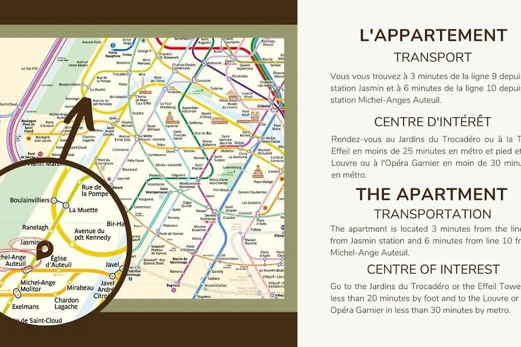 Apartment 21#Appart Hotel#1Bedroom#4Pers#Paris 16#Ac